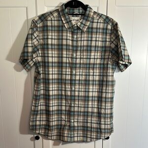 Prana Men's Blue Plaid Shirt